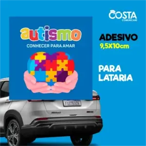 Adesivo - Autismo, conhecer para amar
